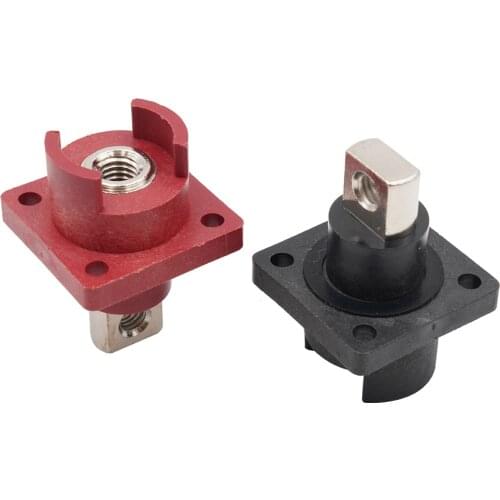 1pc 120A Copper High Current Through Wall Connector Terminal Energy Storage Connector Copper Socket Battery Dedicated