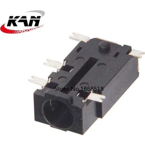 10Pcs 3.5mm Headphone Socket PJ-381 Audio Socket SMD Headphone jack Audio Connector