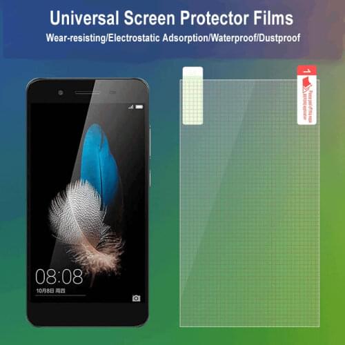 10pcs 4/5/6/7/8/9 inch Universal lattice Matte Clear Screen Protector Guard Screen Protective Film for Iphone Huawei oppo phone