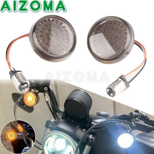 1157 12V LED Bullet Turn Signal Light Inserts Amber White For Harley CVO Limited Road Glide Ultra Softail Dyna Sportster Custom