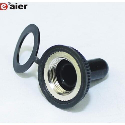 5Pcs/10Pcs Toggle Switch Rubber Cover M12X0.75 12mm High Quality Dust Cover Black Resistance Boot For KN3C Medium Switch