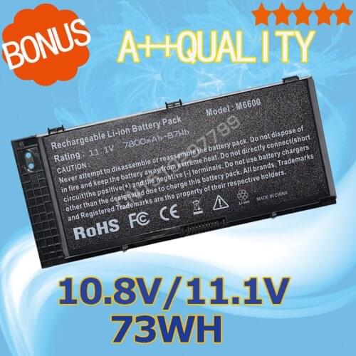 11.1v Laptop Battery 73Wh FV993 for Dell Precision M6600 M6700 M6800 M4600 M4700 M4800 T3NT1 PG6RC R7PND OTN1K5 N71FM