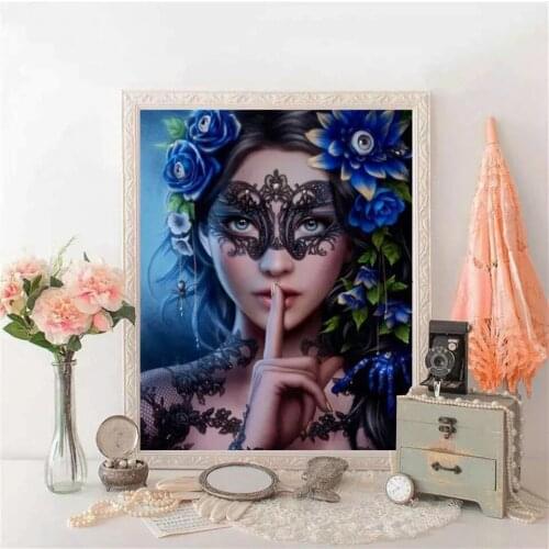 DIY 5D diamond painting "Halloween Beauty" cross-stitch square round diamond embroidered Mosaic home decor gift