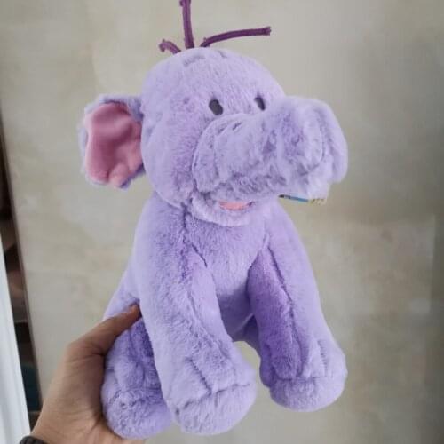 Free Shipping Disney 26cm Pooh Bear Friends Lumpy Heffalump Doll Cute Stuffed Animals Purple Elephant Plush Toys For Kids Gift
