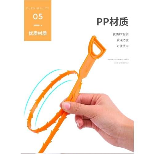 Household Kitchen Toilet Plumbing Sink Hair Cleaner Drain Tool Hand-cranked Toilet Dredge Kitchen Accessories Gadgets 2021