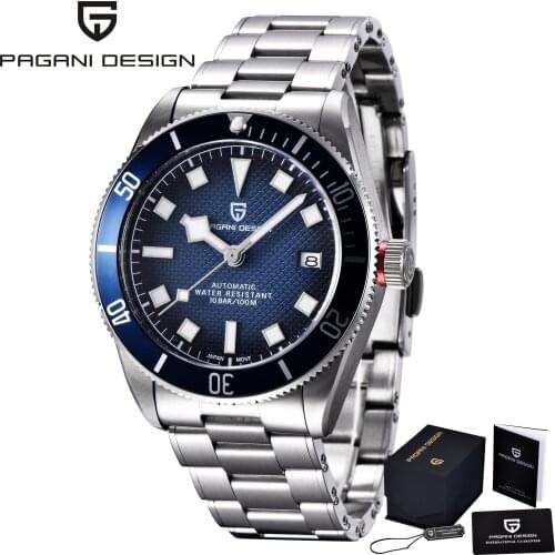 PAGANI Design Watch Mens Top Luxury Brand Automatic Mens Mechanical Watches Fashion Stainless Steel Strap Waterproof Watches