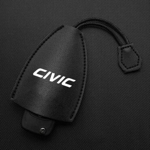 Genuine Leather Pull Type Key Bag Car Key Case New Leather Keychain Pouch for Honda civic 8th 10th gen 2017 2018 2019 2016