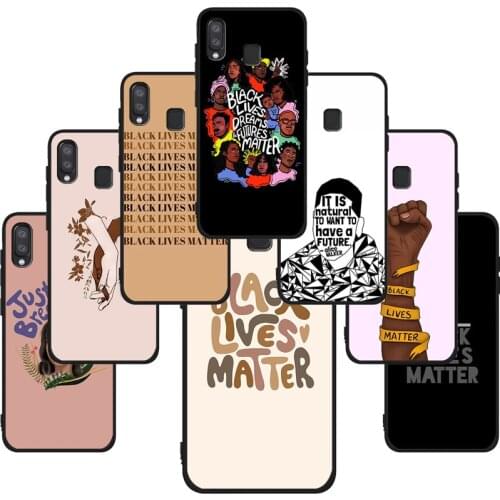 Black Lives Matter BLM Black TPU Phone Case For Samsung Galaxy A71 A51 A41 A31 A20E A10 A20 A40 A50 A70 M30S M20 A7 A8 A9 2018