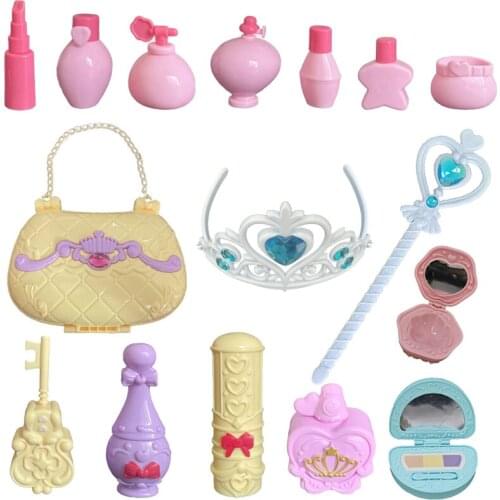 Girl Makeup Pretend Play Toy Princess Bag Fashion Beauty Simulation Make Up Dress Up Set Play House For Children Kids 158-12