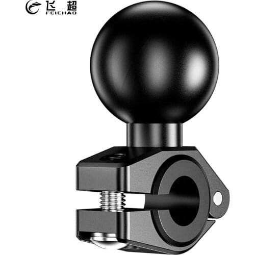 FEICHAO 1 inch Ball Head Mount Adapter Motorcycle Bicycle Handle Bar Clip Clamp Mirror Bracket Holder for RAM Mounts Accessories