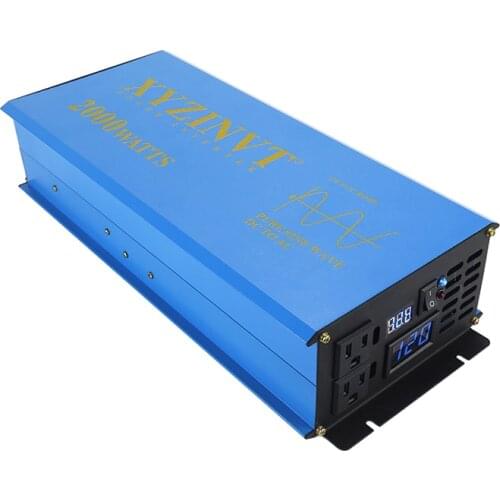 Solar Panel Inverter Power 2000W 12V 220V Pure Sine Wave Solar Inverter Battery Voltage Converter 24/48V DC to 120V/230V/240V AC