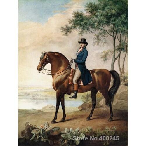 Horses oil Painting for Living room warren hastings by George Stubbs Hand painted High quality