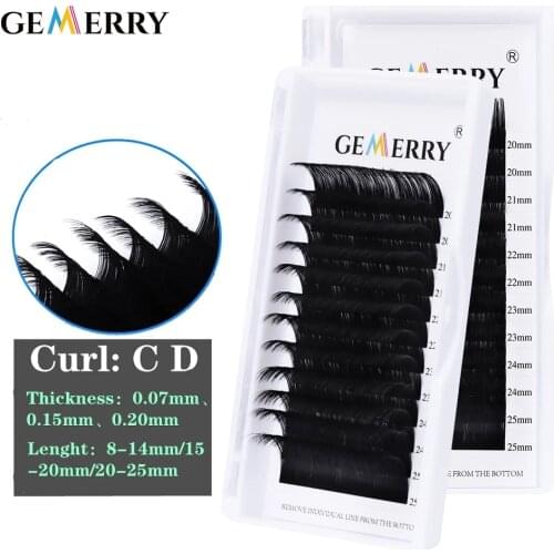 Mix 15-25mm Extension Eyelashes Individual Lashes Mink Faux Cils Natural Soft Long Size False Eyelashes Eye Beauty Supplies Tool