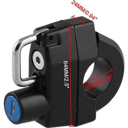 Multipurpose Mini Portable Anti-theft Helmet Lock with Key Bike Bicycle Cycling 270E