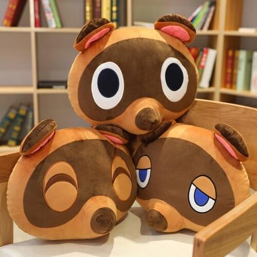 Pokemon Anime Animal Crossing New Horizons Tom Nook Plush Toy Soft Stuffed Doll Kids Gift 38cm New Hot