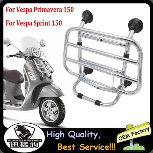Front Luggage Rack Bracket Motorcycle Parts for Primavera 150 2015-2019 Front electroplating Front Luggage For VESPA Sprint 150