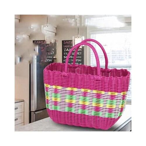 Woven Shopping And Picnic Basket Pet Bath Basket Storage Basket