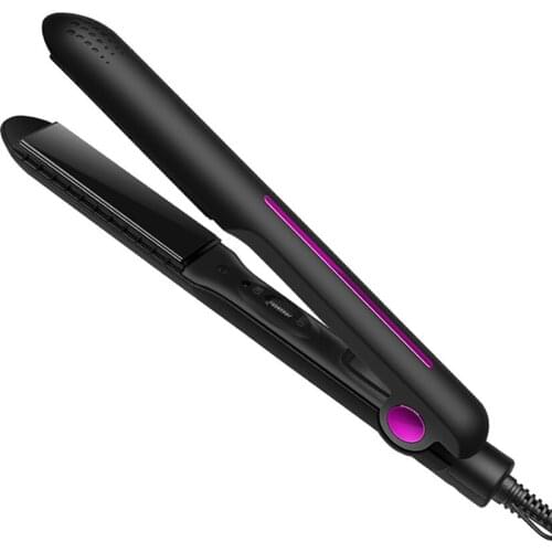 Anti-Scald Flat Iron with Floating Ceramic Plates, 2 in 1 Hair Straightener and Curler, 15s Fast Heating, for Hair Styling