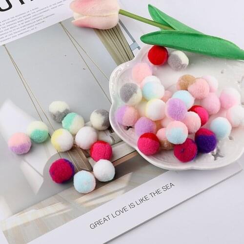 15mm-30mm 4 a sizes gradient color high stretch ball plush Christmas kindergarten DIY handmade childrens toys sewing clothes