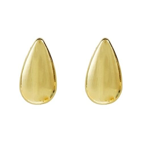 New Earrings Fashion Jewelry Statement Simple Metal Water Drop Small Earrings Female Wholesale Kolczyki Earrings For Women