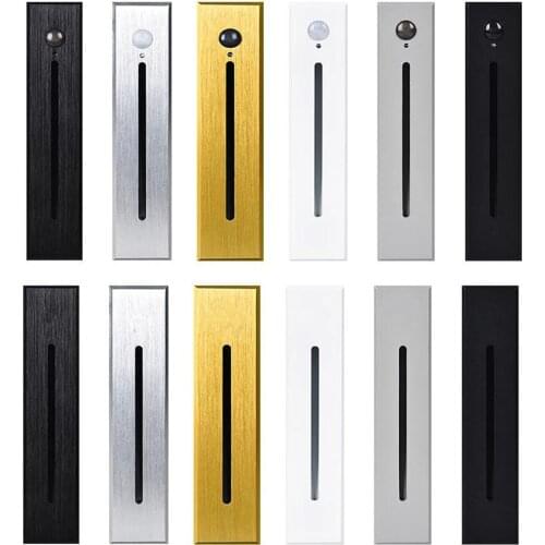 3W Light And Motion Sensor Stair Step Light Outdoor Recessed LED Footlight Waterproof Aisle Corridor Step Wall Corner Light