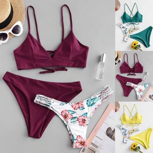 Women Micro Bikini Set Push Up Swimwear Beach Bathing Suit Swimsuit Female Bandeau Thong Brazilian Biquini Bikini Set 2021