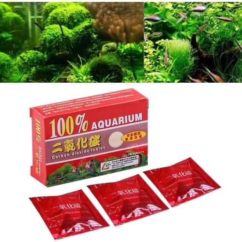 1box/36Pcs Non-toxic Aquarium Carbon Dioxide Tablet Diffuser For Water Plant Grass Fish Tank Tools Aquarium Accessories Dropship