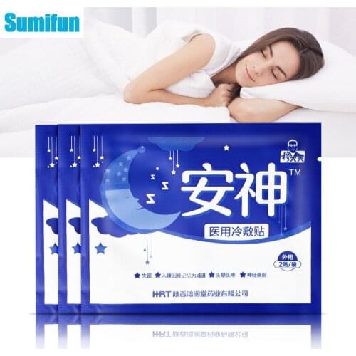 2/6/8/10Pcs Calm Down Sleep Sticker Improve Insomnia Relief Stress Anxiety Dizziness Massage Plaster Soothe Mood Body Relax