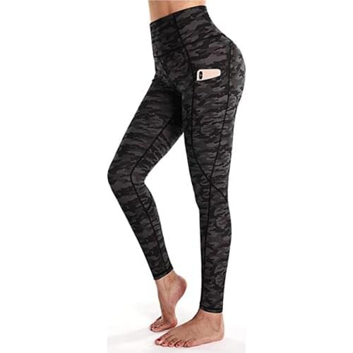 2021 New Woman Legging Sport Yoga Pants Pockets Leopard Print High Waist Workout Leggings Running Pants Womens Clothing E2