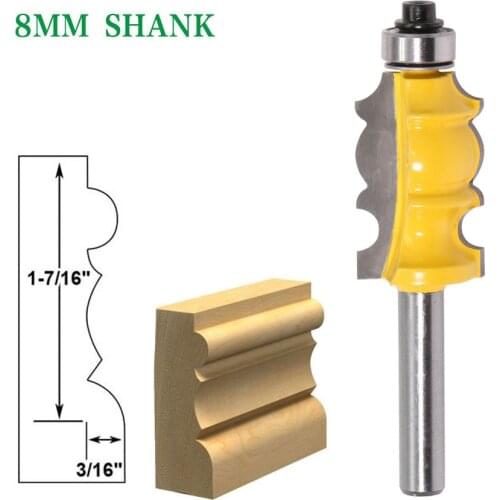 8mm Shank special moulding bit Carbide Molding Router Bit Trimming Wood Milling Cutter for Woodwork Cutter Power Tools