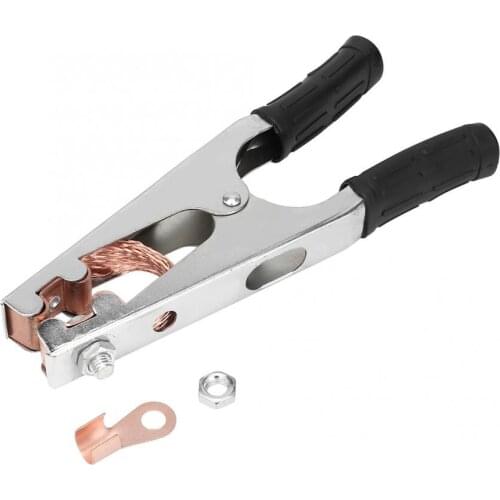 800A Nickel Plated Brass Clip Welding Earth Ground Cable Clamp for Welding Machine