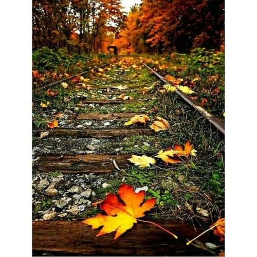 DIY 5d Diamond embroidery Railroad landscape diamond painting picture diamond mosaic cross stitch the paintings of rhinestone