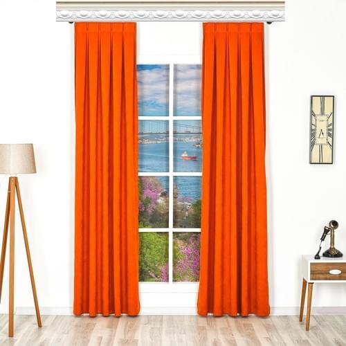 Beshome Collection Diamond Single Wing Curtain Straight Seam