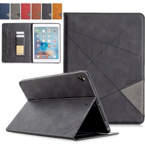Smart Case for iPad 9.7 2017 2018 Business Leather Stand Folio Case Cover with Card Slot Card for iPad Air 2 Air 1 Fundas Cover