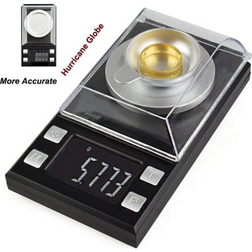 Digital Milligram Pocket Scales 0.001g x 50g, Electronic Weighing Scales for Jewelry Coins Reload and Kitchen