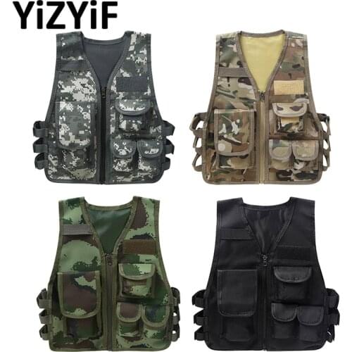 Children Outdoor CS Game Shooting Vest Special Forces Cosplay Costume Kids Boys Combat Training Waistcoat Camping Hunting Jacket