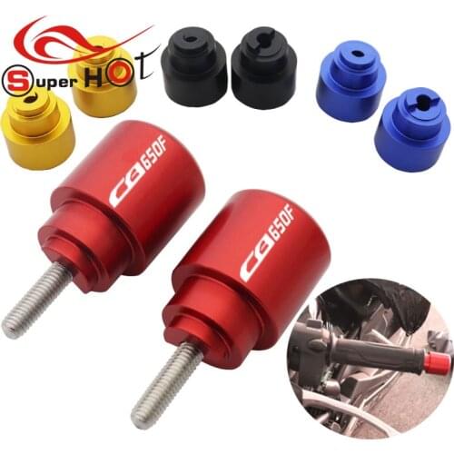 For Honda CB650F 2019-2020 Motorcycle Handlebar Grips Plug Slider Handle Bar Ends fit for CB650F with CB650F LOGO