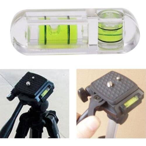 Mini T-Type Bubble Measuring Level Acrylic Adjustment Instrument Two-Dimensional Levels Tool for Camera