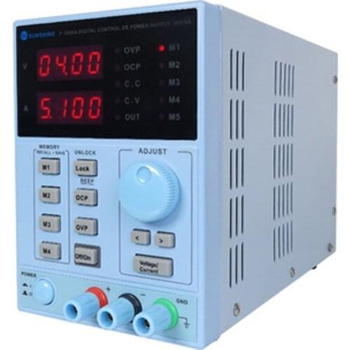 220V Precision 30V 5A DC Power Supply P-3005A Digital Programmable Adjustable 4 Bits Digital Accurate display Laboratory(Blue)
