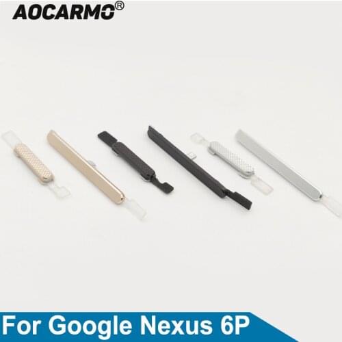 Aocarmo Power On/Off Switch Volume Button Side Keys For Huawei For Google Nexus 6P H1511 H1512