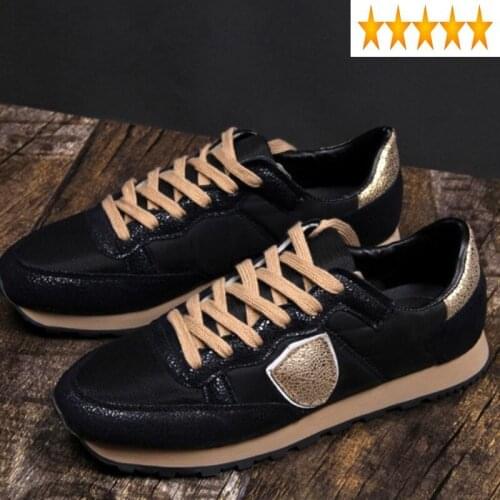 Patchwork Vintage Design Spring Autumn White Mens Casual Sneakers Fashion Breathable Lace-Up Active Shoes Male Trainers