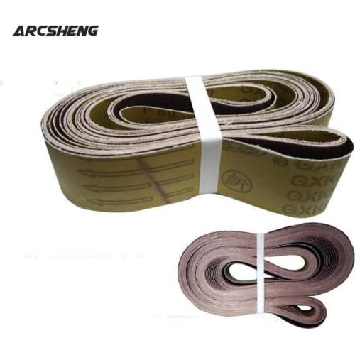 10pcs 2100*50 Sanding Belt 60-600 Grit for Sander Adapter Polishing Machine