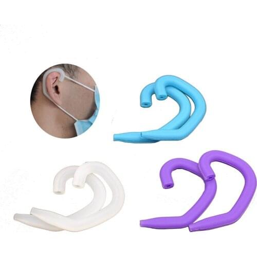 Mini Silicone Earloop Ear Protection Cover Hook For Mask Anti-Slip Invisible Mask Ear Buckles Soft Comfortable Mask Accessories