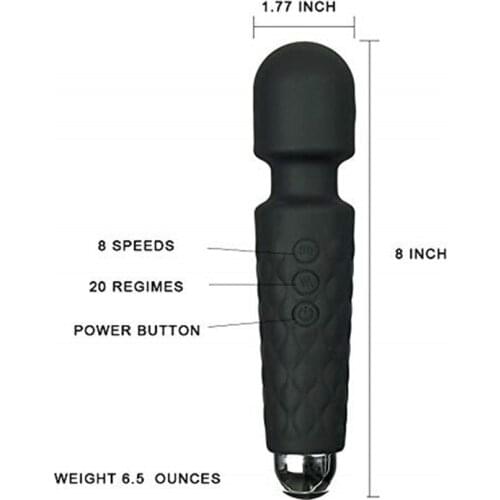 Powerful AV Vibrators Rechargeable Magic Wand Massager Clit Massage female Masturbation Silent Adult Sex Toys for Women