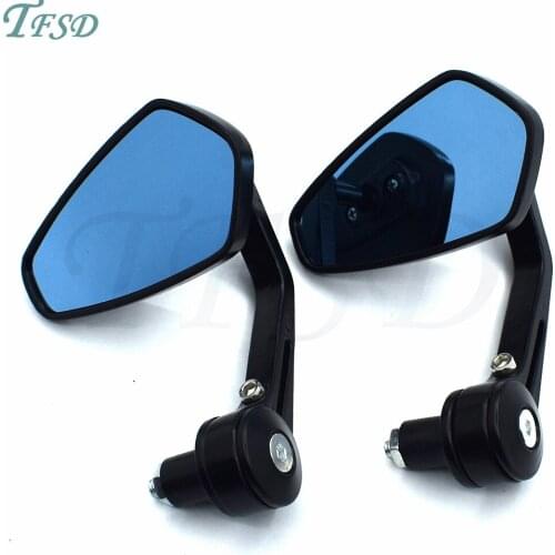 Motorcycle Bike Cruiser Chopper ATV Aluminum 7/8'' 22mm Bar End motorbike moto Motocross Side Rear View Mirror for Suzuki GSR600