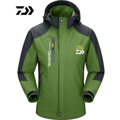 Daiwa Mens Outdoor Sport Fishing Jacket Large Mens Windproof and Waterproof Mountaineering Fishing Jacket