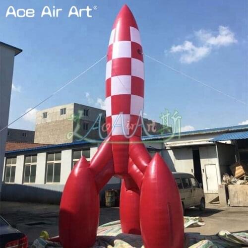 Inflatable Missile Model for military simulation, inflatable rocket cartoon for parade