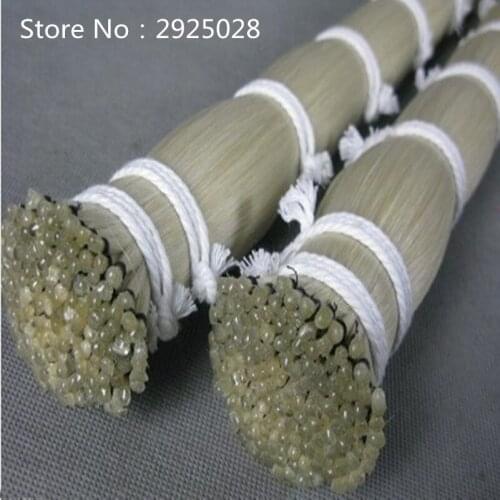 1Kg AAA natural violin viola cello Mongolia white bow hair horse tail 80-85cm Free Shipping