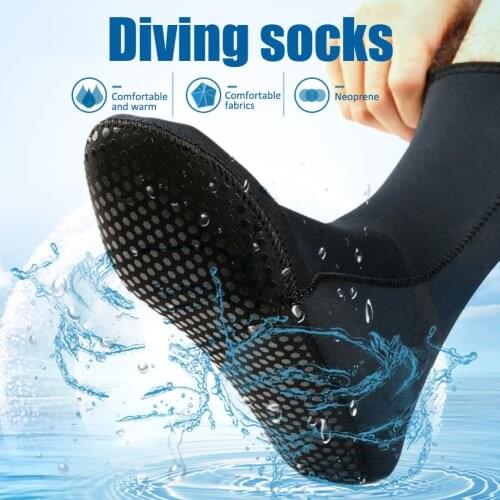 Neoprene Diving Socks 3MM Warm Coldproof Waterproof Beach Socks Anti-Slip Winter Outdoor Swimming SockSnorkling Surfing