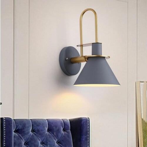 Nordic Loft Bedside Led Wall Lamp Creative Art Horn Design Coffee Shop Bathroom Decoration Wall Sconce Lighting Fixtures